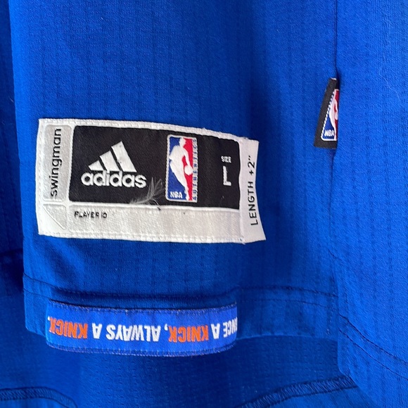 2015 adidas Men's New York Knicks NBA Jersey #6 Kristaps Porzingis - Size L - Picture 2 of 7
